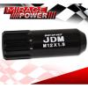 FOR DODGE M12x1.5MM LOCKING LUG NUTS CAR AUTO 60MM EXTENDED ALUMINUM KIT BLACK #4 small image