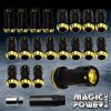 For Honda Acura Toyota M12x1.5 Closed End Steel Extended Locking Lug Nuts BK/GD #1 small image