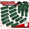 FOR NISSAN M12x1.25MM LOCKING LUG NUTS OPEN END EXTENDED 20 PIECES+KEY KIT GREEN #1 small image