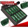 FOR NISSAN M12x1.25MM LOCKING LUG NUTS OPEN END EXTENDED 20 PIECES+KEY KIT GREEN #2 small image