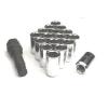 (16) 12x1.75 TUNER LUG NUTS ACORN OPEN END 6 POINT KEY WHEEL LOCKS CHROME #1 small image