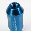 FOR CAMRY/CELICA/COROLLA 20X ACORN TUNER ALUMINUM WHEEL LUG NUTS+LOCK LIGHT BLUE