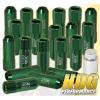 UNIVERSAL M12x1.5MM LOCKING LUG NUTS 20 PIECES AUTOX TUNER WHEEL PACKAGE GREEN