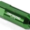 20 X M12 X 1.5 EXTENDED ALUMINUM LUG NUT+ADAPTER KEY CAMRY/CELICA/COROLLA GREEN #2 small image