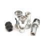 (4) 1/2 XL MAG WHEEL LOCKS WITH (1) PUZZLE KEY ANTI THEFT SECURITY LUG NUTS