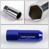 FOR CAMRY/CELICA/COROLLA 20 PCS M12 X 1.5 ALUMINUM 60MM LUG NUT+ADAPTER KEY BLUE