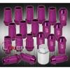 FOR TOYOTA 12MMX1.5 LOCKING LUG NUTS 20PC EXTENDED FORGED ALUMINUM TUNER PURPLE #1 small image