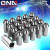 20 PCS T-6061 ALUMINUM SILVER M12x1.5 OPEN END WHEEL/RIM LUG NUTS KEY KIT