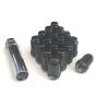 24-Black 12mmx1.5 Spline Tuner Style Lug Nuts 12x1.5 Wheel Locks Key Included