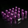 NRG ANODIZED ALUMINUM OPEN END TUNER WHEEL LUG NUT LOCK M12x1.5 PURPLE 20 PC+KEY #1 small image