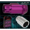 For Mitsubishi 12Mmx1.5 Locking Lug Nuts Track Extended Open 20Pcs Unit Purple