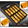 FOR SUZUKI 12x1.5 LOCKING LUG NUTS TRACK EXTENDED OPEN 20 PIECES UNIT + KEY GOLD