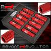 UNIVERSAL 12x1.5 LOCKING KEY LUG NUTS THREAD PITCH DRAG PERFORMANCE RIMS SET RED