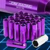 20pcs M12x1.5 Anodized 60mm Tuner Wheel Rim Acorn Lug Nuts Camry/Celica Purple