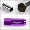 20pcs M12x1.5 Anodized 60mm Tuner Wheel Rim Acorn Lug Nuts Camry/Celica Purple