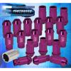 FOR CHEVY M12x1.25MM LOCKING LUG NUTS CAR AUTO ALUMINUM KIT PURPLE