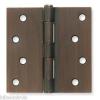 1WAD1-Battalion Door Hinges, Full Mortise, Plain Bearing - 4&#034;X4&#034; - 2 PK- Bras