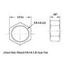 ECONOMY 4 LINK 1/2 x 5/8-18 ROD END KIT WITH BUNGS .120 HEIM JOINTS