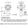 Economy 1/2 x 1/2-20 Panhard Bar Kit .065 Bungs (Heim Joints Heims Rod Ends End) #2 small image