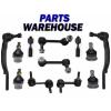 12 Piece Kit Steering &amp; Suspension Ball Joints Tie Rods &amp; Sway Bar End Links #1 small image