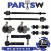 8 Piece Kit Ball Joints Sway Bar Ends Tie Rod Ends for Buick Chevy Pontiac Aztek #1 small image