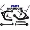 10 Pc Kit Front Lower Upper Control Arm Inner Outer Tie Rod Ends Sway Bar Link #1 small image