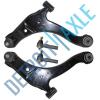 6pc: New 2 Front Lower Control Arm Assembly + 4 Tie Rod Ends for Dodge Neon