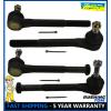 4 Pc Front Outer &amp; Inner Tie Rod End Gmc C1500 k1500 Chevrolet Tahoe Blazer