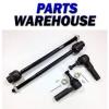 4 New Inner And Outer Tie Rod Ends - Chevrolet/Pontiac/Saturn 1992-2002 1Yr Wrty