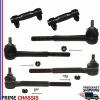 6 PC Kit Steering Parts Chevrolet C1500 C2500 C3500 BLAZER Tie Rod Ends Sleeves #1 small image
