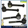 Fits Nissan D21 Pathfinder Pickup 4WD 4 Pc Set Inner &amp; Outer Front Tie Rod End