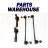 4 Piece Suspension Set Sway Bar Links Outer Tie Rod Ends 2 Year Warranty #1 small image