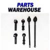 6 Pcs Kit Includes Front Inner Outer Tie Rod End and Sway Bar Links #1 small image