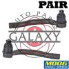 Moog New Replacement Complete Outer Tie Rod End Pair For Honda Civic 06-11