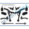 Brand New 12pc Complete Front Suspension Kit Lower Control Arm Upper Ball Joint