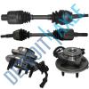 4pc Kit 2 Front Wheel Hub and Bearing Assembly w/ ABS + 2 CV Axle Shaft 4WD 4 Dr #1 small image