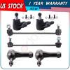 6x New Front Suspension Kit Sway Bar Link Tie Rod Ends for 2002-2007 SATURN VUE #1 small image