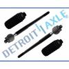 Brand NEW 4pc Inner Tie Rod End + Rack &amp; Pinion Boots 1995-96 Mazda Protege #1 small image