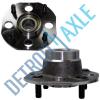 Set of (2) NEW Rear Driver &amp; Passenger Wheel Hub &amp; Bearing Assembly DRUM w/o ABS #1 small image