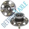 Pair: 2 New REAR 2000-06 Insight ABS Complete Wheel Hub and Bearing Assembly