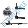 Rack and Pinion + 1 NEW Front Wheel Hub and Bearing Assembly  +2 Outer Tie Rods