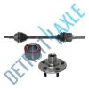 Rear Driver Side CV Axle Joint Drive Shaft + NEW Wheel Hub and Bearing Assembly #1 small image