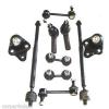 Toyota Corolla 1996-2002 Tie Rod End Sway Bar Link Front &amp; Rear Ball Joint 10Psc #1 small image