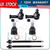 6 Pcs Suspension Ball Joint Tie Rod Ends for 2001-2005 Chrysler Sebring