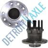 Pair: 2 New REAR 2003-11 Saab 9-3 2010-11 3X ABS Wheel Hub and Bearing Assembly