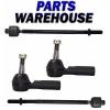 4 Pcs Front Inner &amp; Outer Tie Rod Ends Driver &amp; Passenger Sides #1 small image