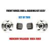 Mercury Villager Front Wheel Hub And Bearing Kit Assembly 1993-2002  SET OF TWO #1 small image