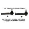 2 Front Outer Tie Rod Ends for 2009-2013 TOYOTA MATRIX 09-13 NORTH AMERICAN