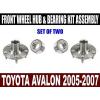 Toyota Avalon Front Wheel Hub and Bearing Kit Assembly 2005-2007  SET OF TWO