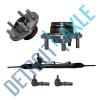 New 5pc Complete Front Suspension Kit + Rack &amp; Pinion for Chrysler Dodge ABS 2WD #1 small image